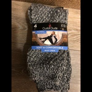 CuddlDuds Boot Crew Socks